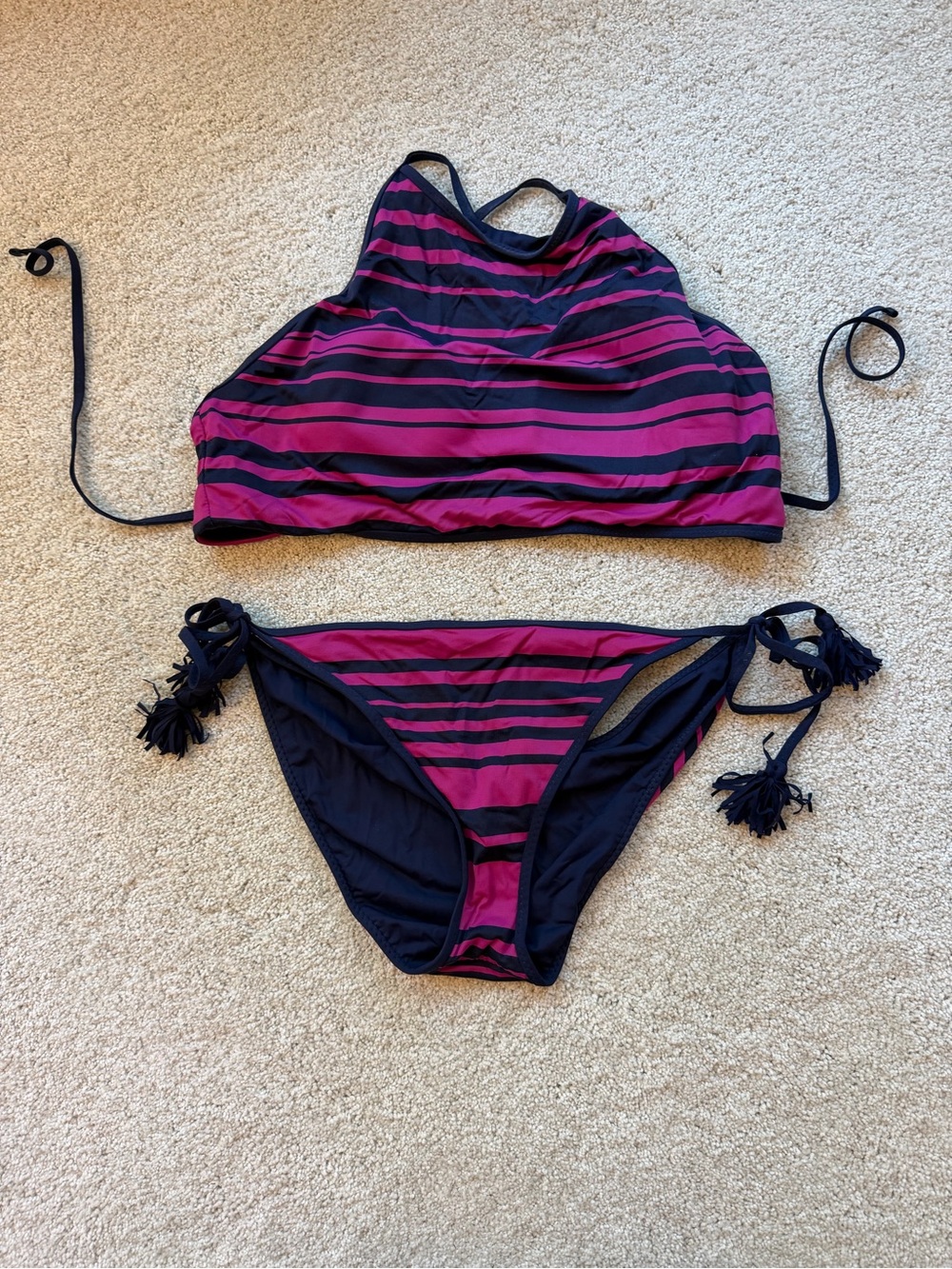 Tommy Bahama Striped Two-Piece Swim Set